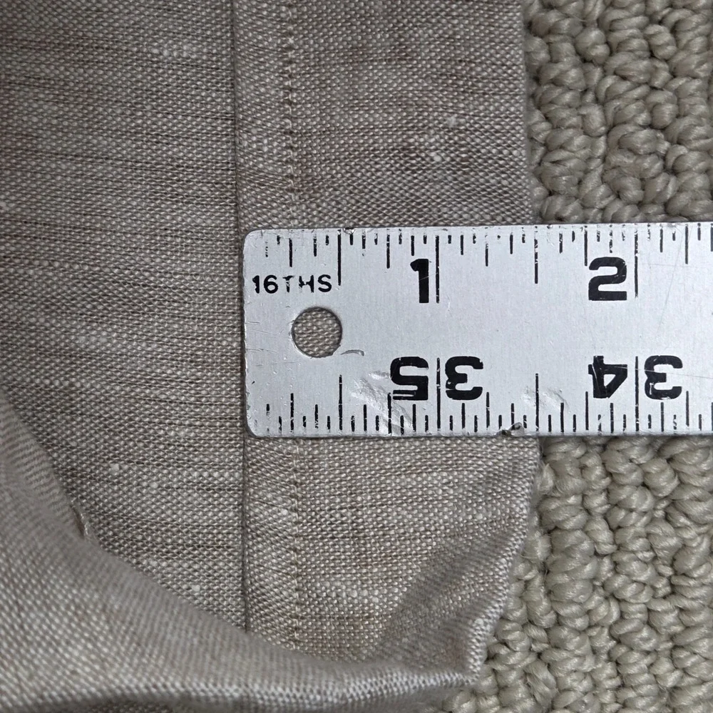 Haspel Mitch 100% Linen Dress Pants Tan Summer Trousers Mens 36x28
